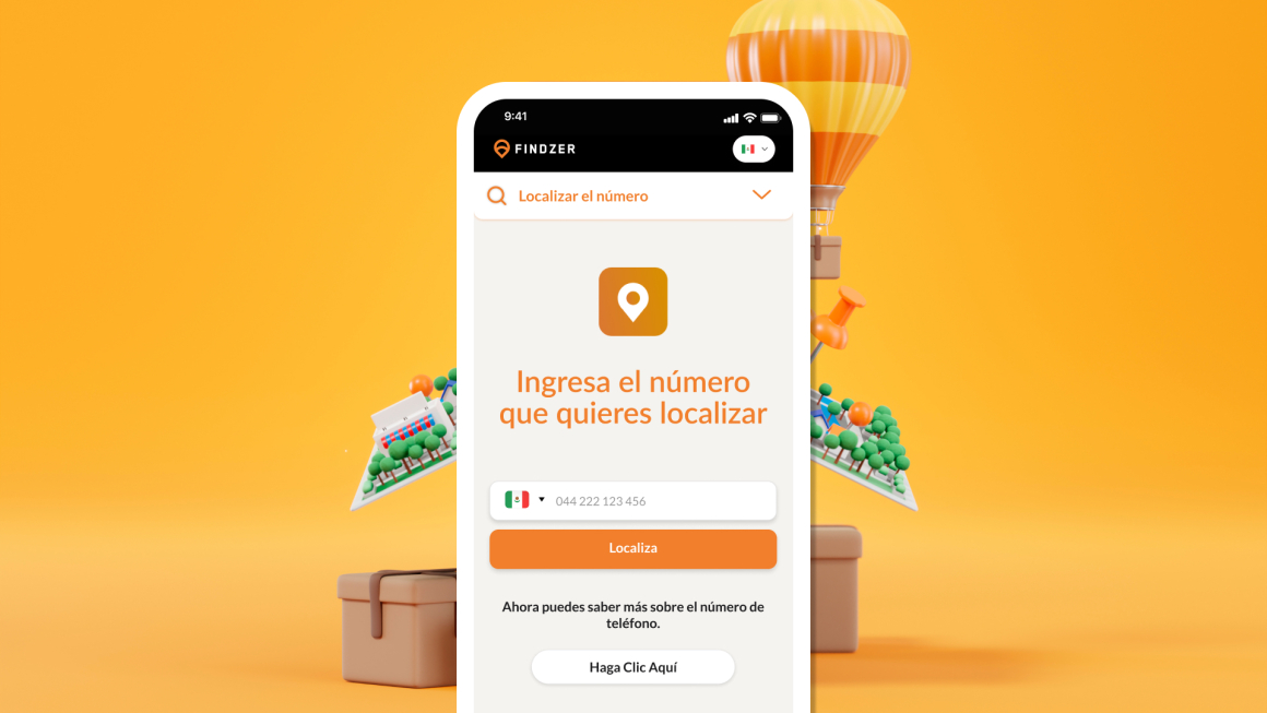 Findzer es un innovador servicio en línea que te permite obtener la geolocalización precisa de un teléfono móvil simplemente ingresando su número de teléfono.